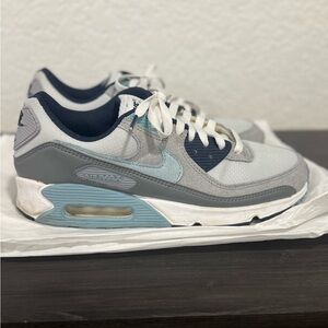 Nike Air Max 90 Sneakers in Gray and Blue